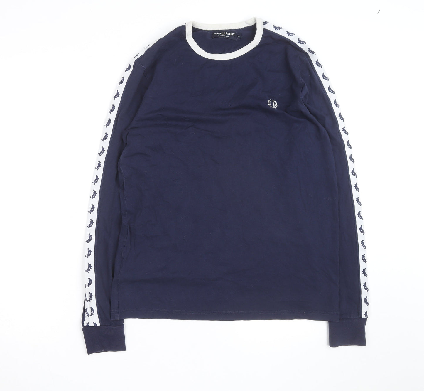 Fred Perry Men's Blue Long Sleeve Sportswear Top Size M