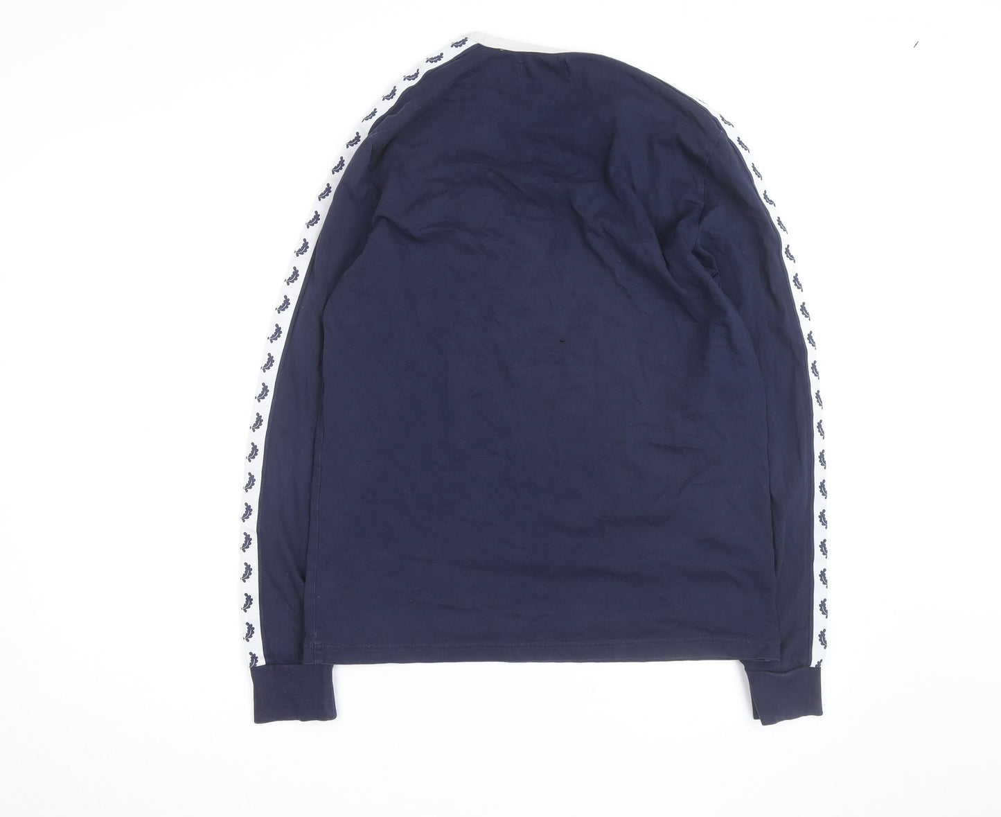 Fred Perry Men's Blue Long Sleeve Sportswear Top Size M