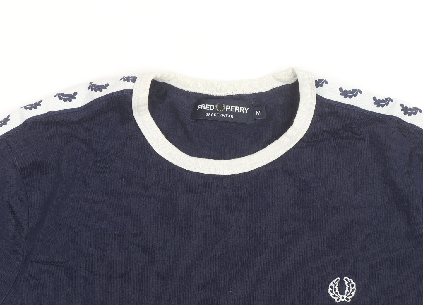 Fred Perry Men's Blue Long Sleeve Sportswear Top Size M