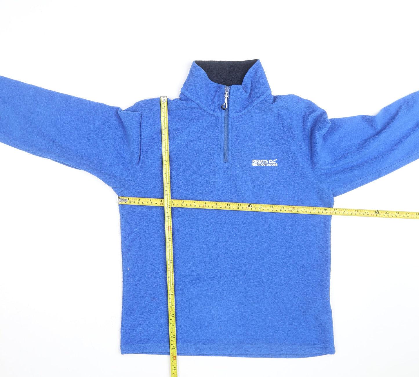 Regatta Men Blue Fleece 1/2 Zip Pullover Sweatshirt S