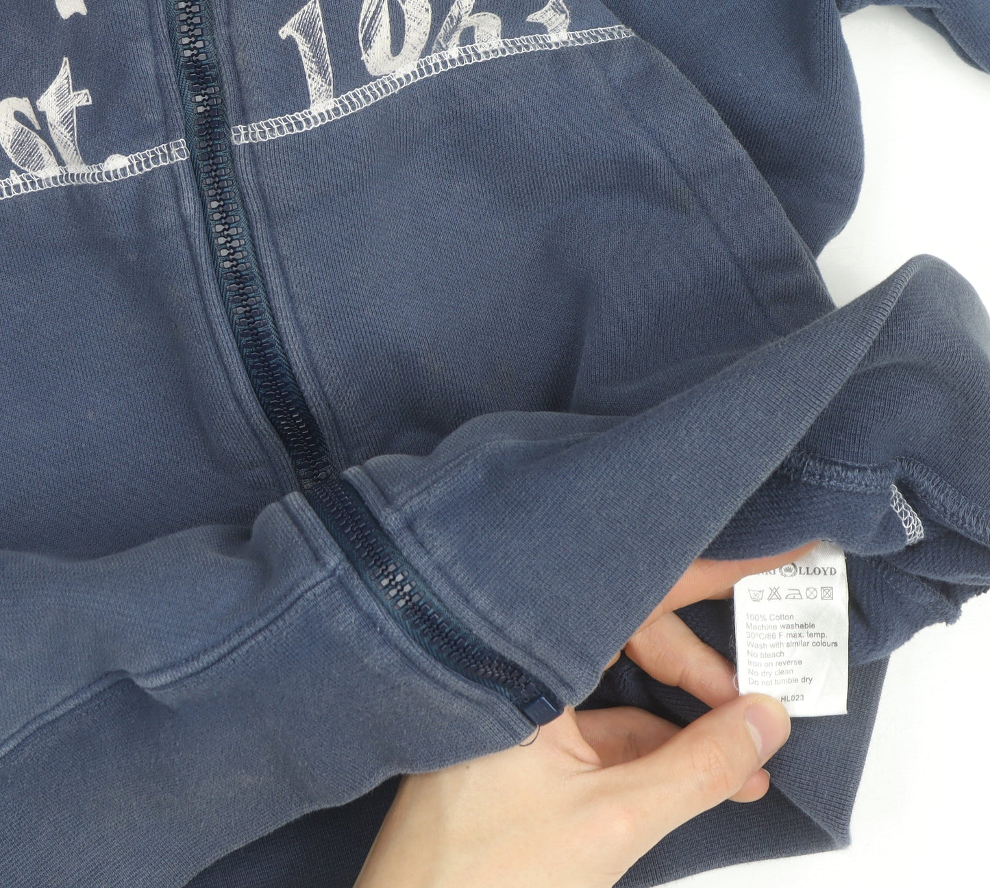 Henri Lloyd Men's Blue Cotton Track Jacket Size M Full Zip Casual