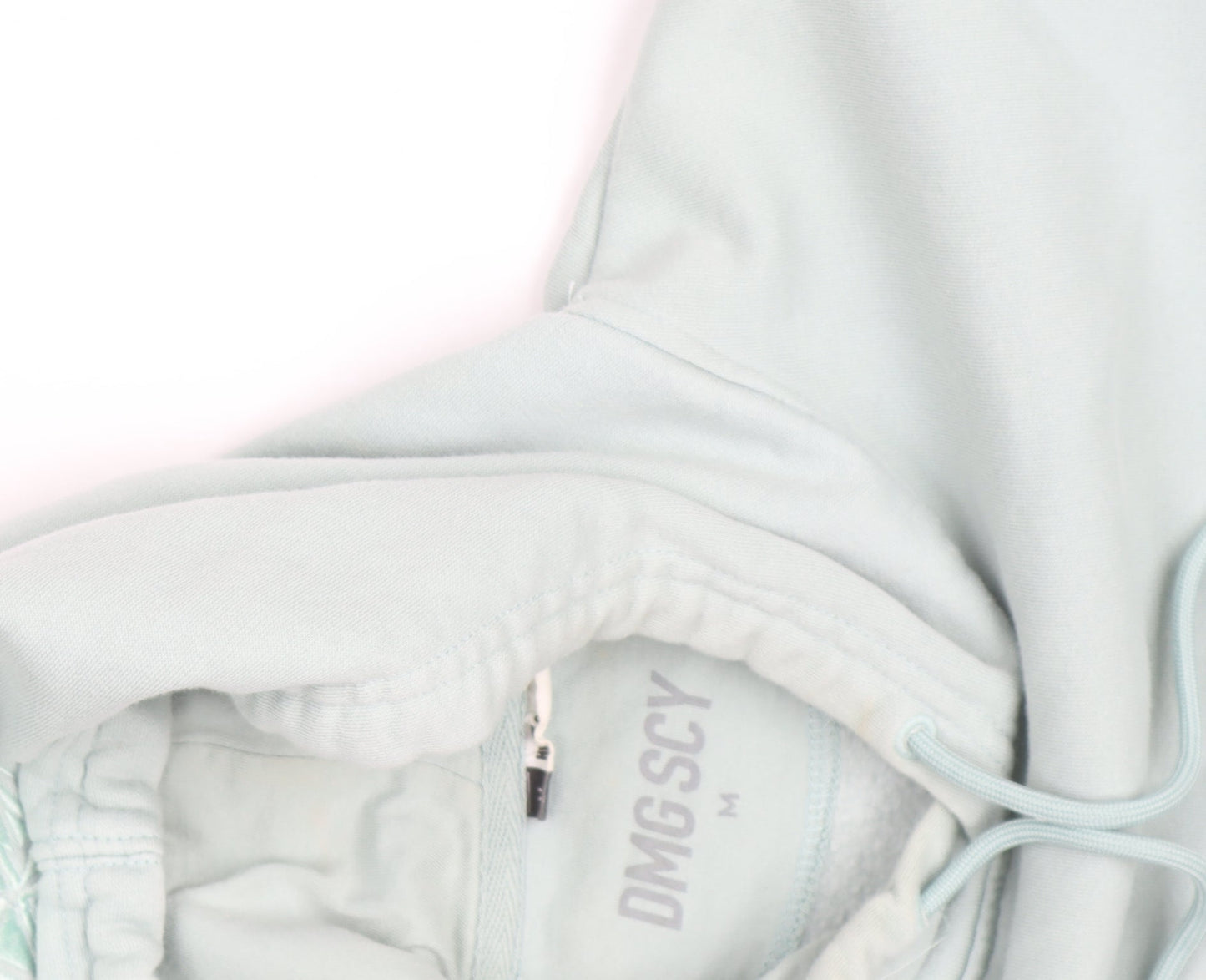 Damaged Society Mens Grey Pullover Hoodie Size M Embroidered Logo