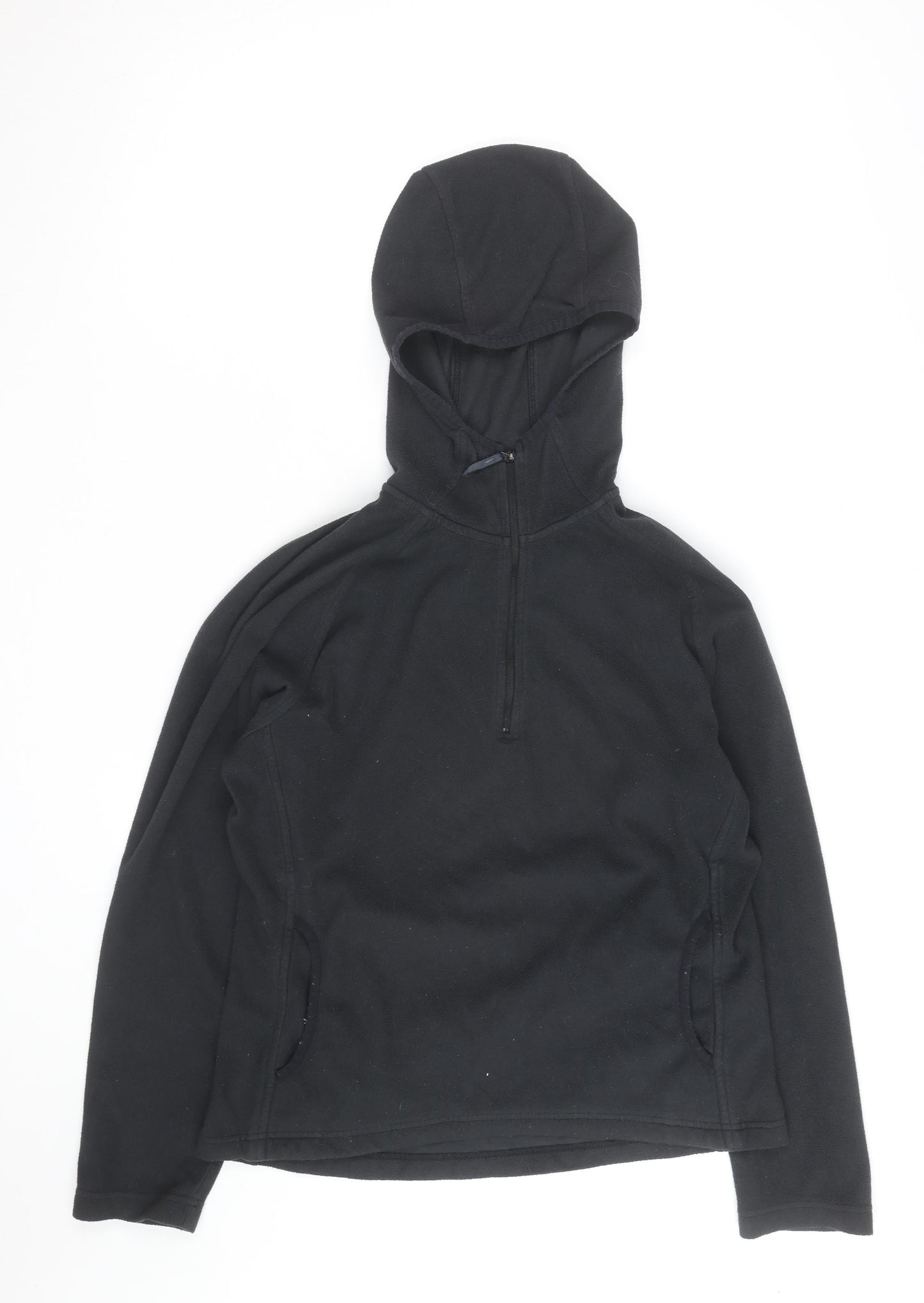Berghaus Womens Black Fleece 1/2 Zip Hoodie Size 12