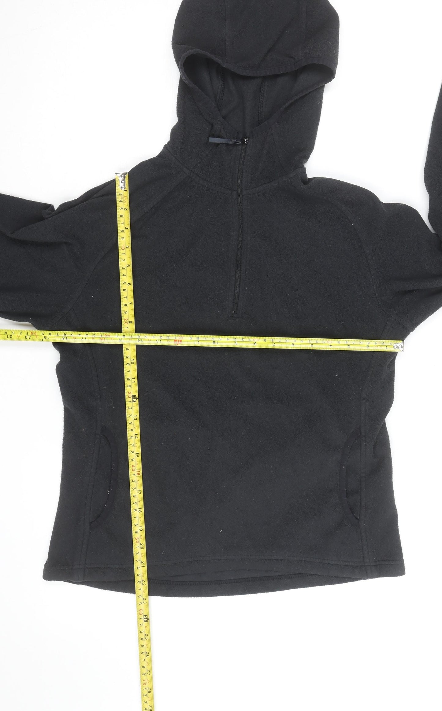 Berghaus Womens Black Fleece 1/2 Zip Hoodie Size 12