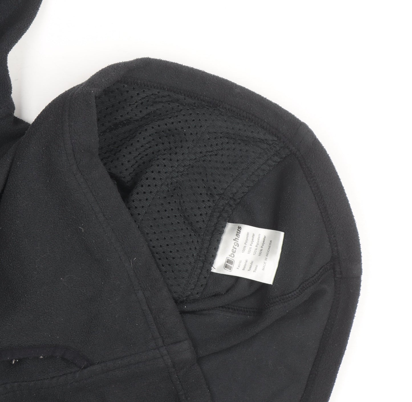 Berghaus Womens Black Fleece 1/2 Zip Hoodie Size 12
