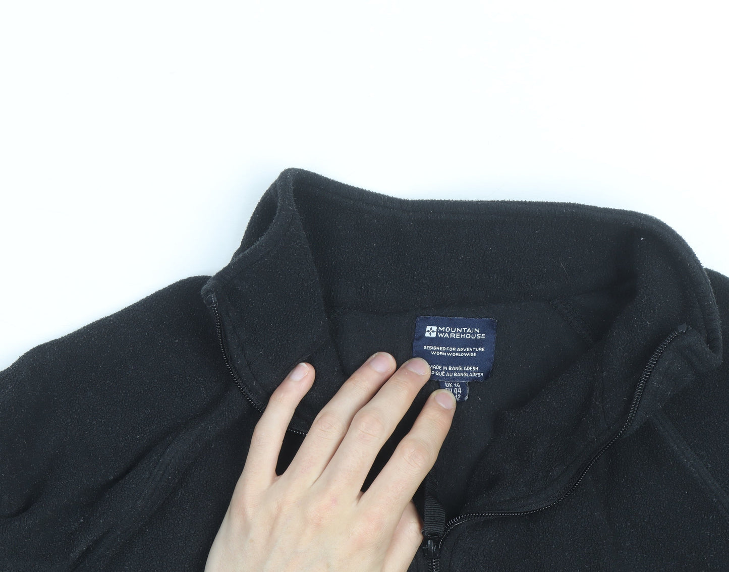 Mountain Warehouse Womens Black Size 14 Fleece Full Zip Jacket