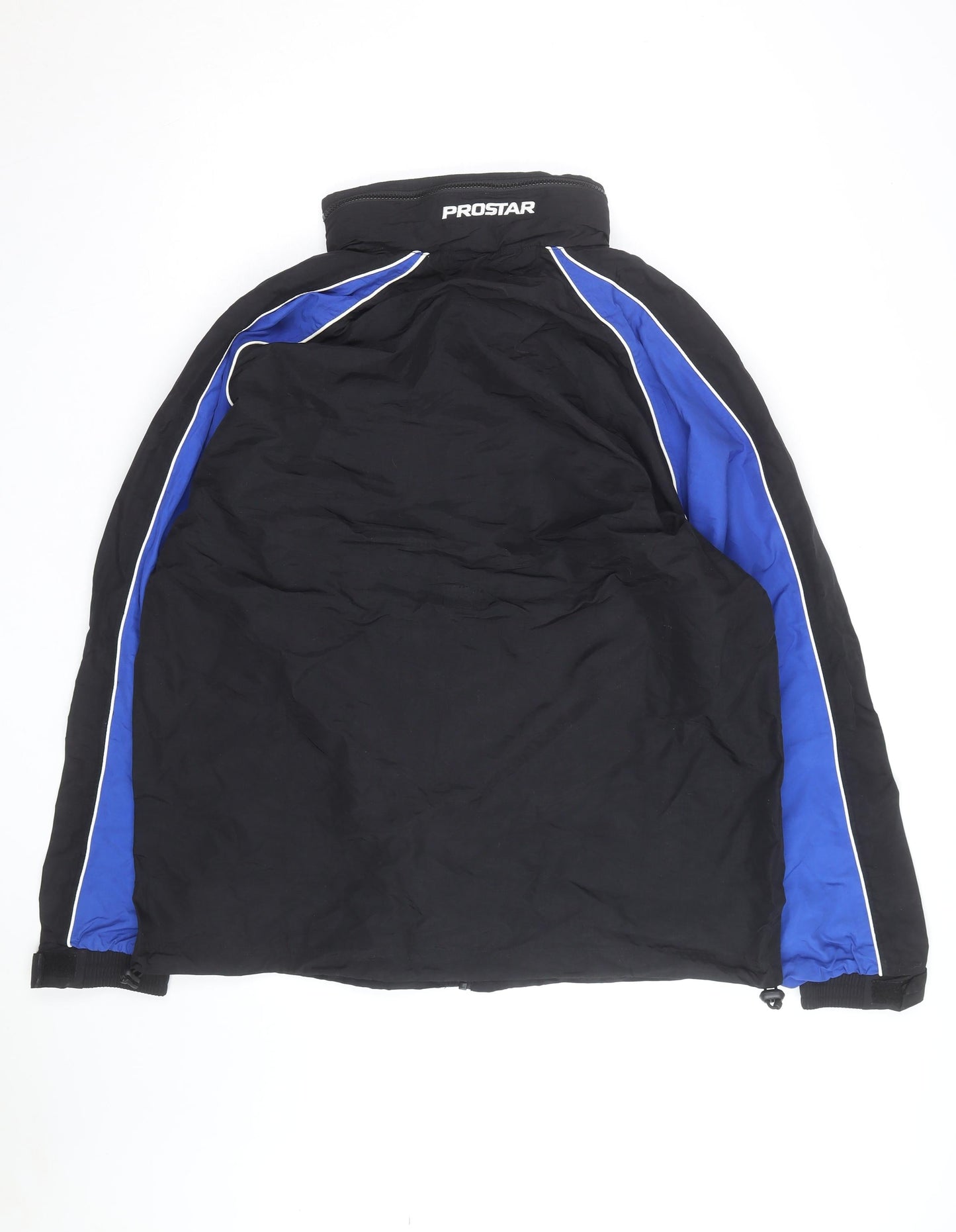 Prostar Men's Black Blue L Windbreaker Jacket Waterproof Sports