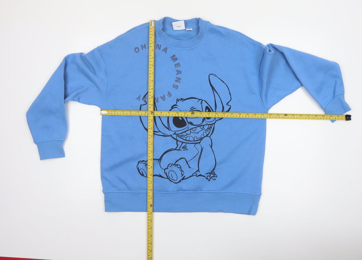 Disney Women’s Blue Stitch Pullover Sweatshirt Size S