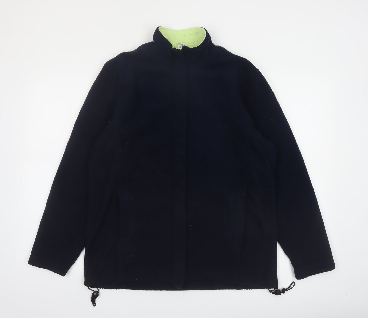 Target Women's Black Fleece Jacket Size 12 Full Zip Lined Winter Coat