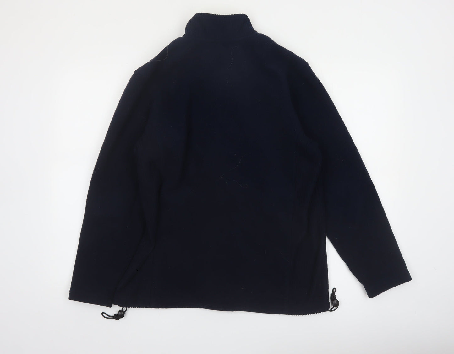 Target Women's Black Fleece Jacket Size 12 Full Zip Lined Winter Coat
