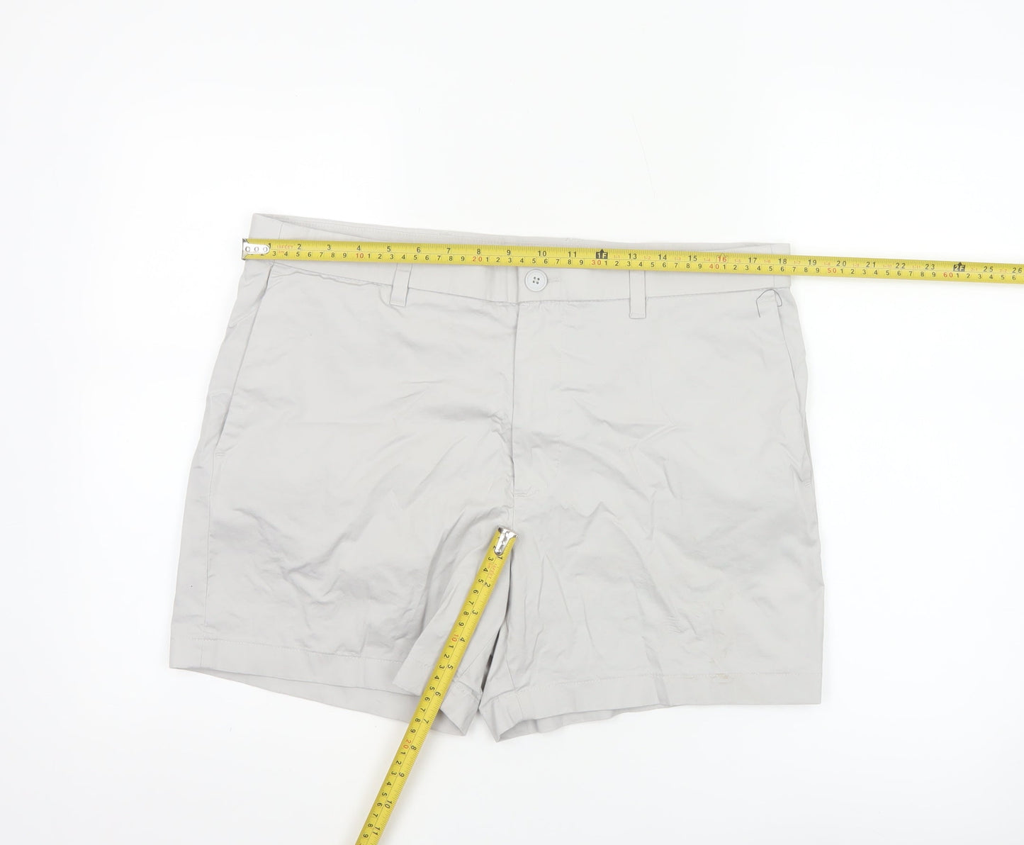 Marks and Spencer Autograph Men's Beige Chino Shorts Size 36 Regular Fit