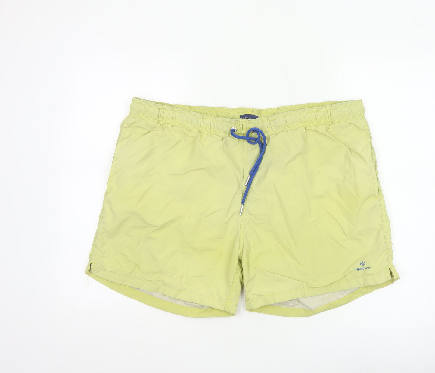 GANT Men's Yellow 2XL Swim Shorts Quick Dry Elastic Waist
