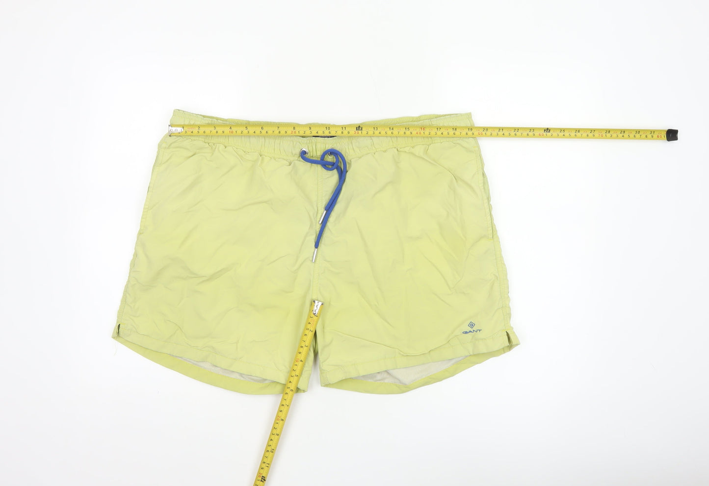 GANT Men's Yellow 2XL Swim Shorts Quick Dry Elastic Waist