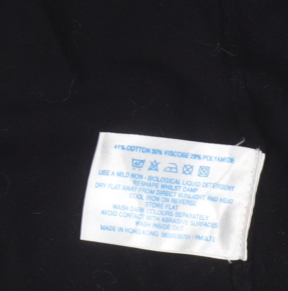 Oasis Women’s Black 3/4 Sleeve Open Knit Cardigan Size 14