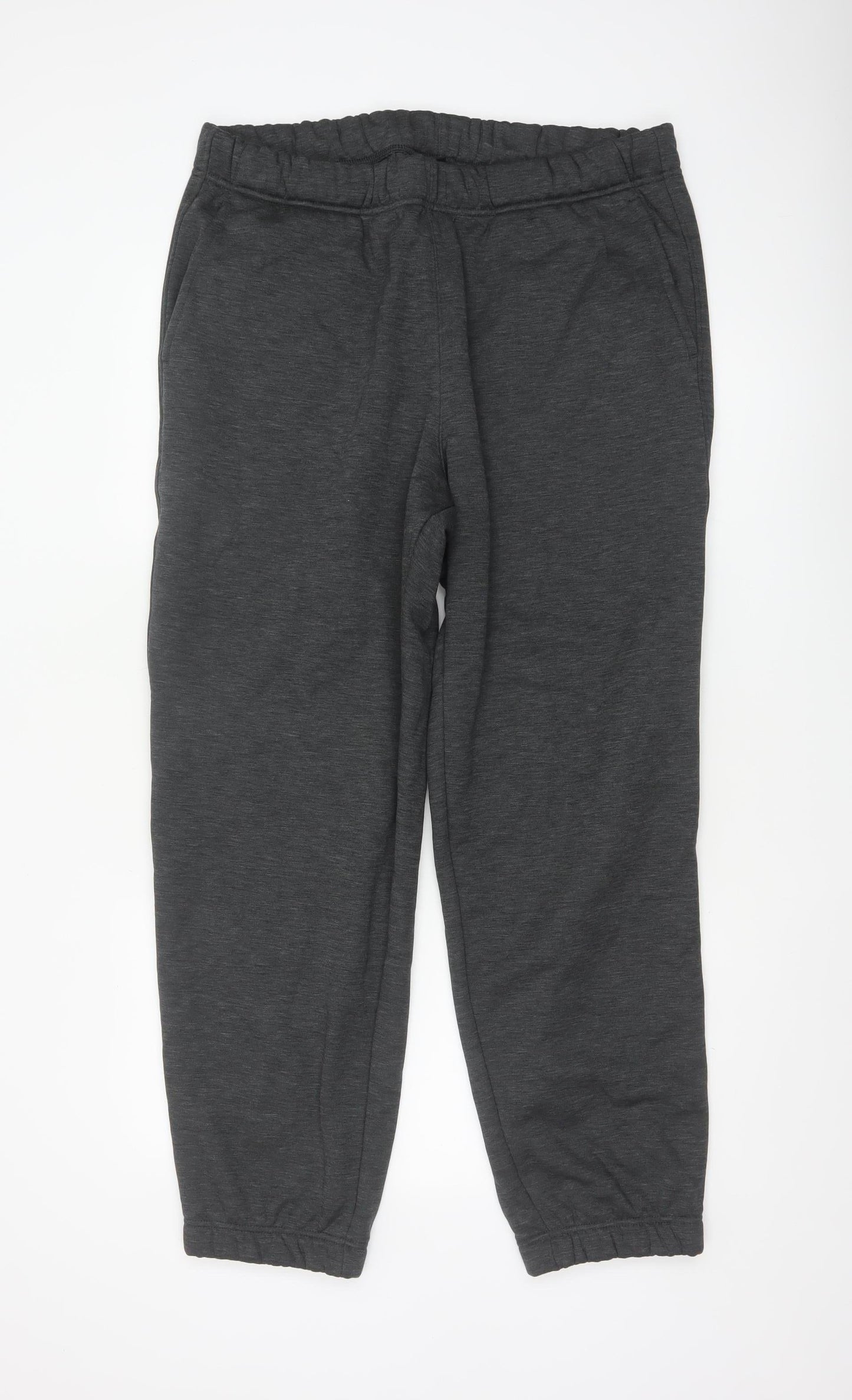 Uniqlo Men's Grey XL Jogger Trousers with Elastic Waist