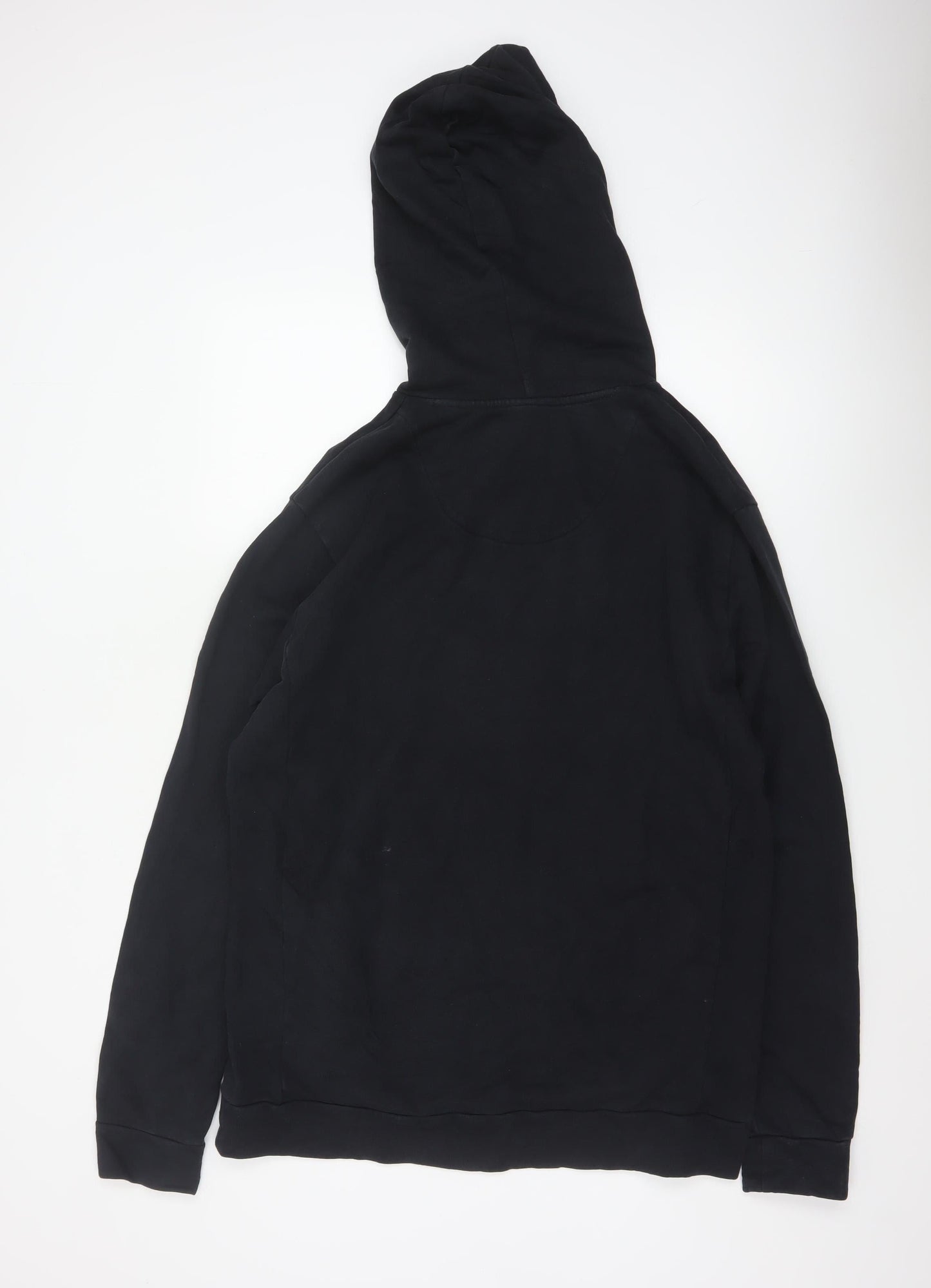 Hugo Boss Mens Black XL Pullover Hoodie Logo Sweatshirt