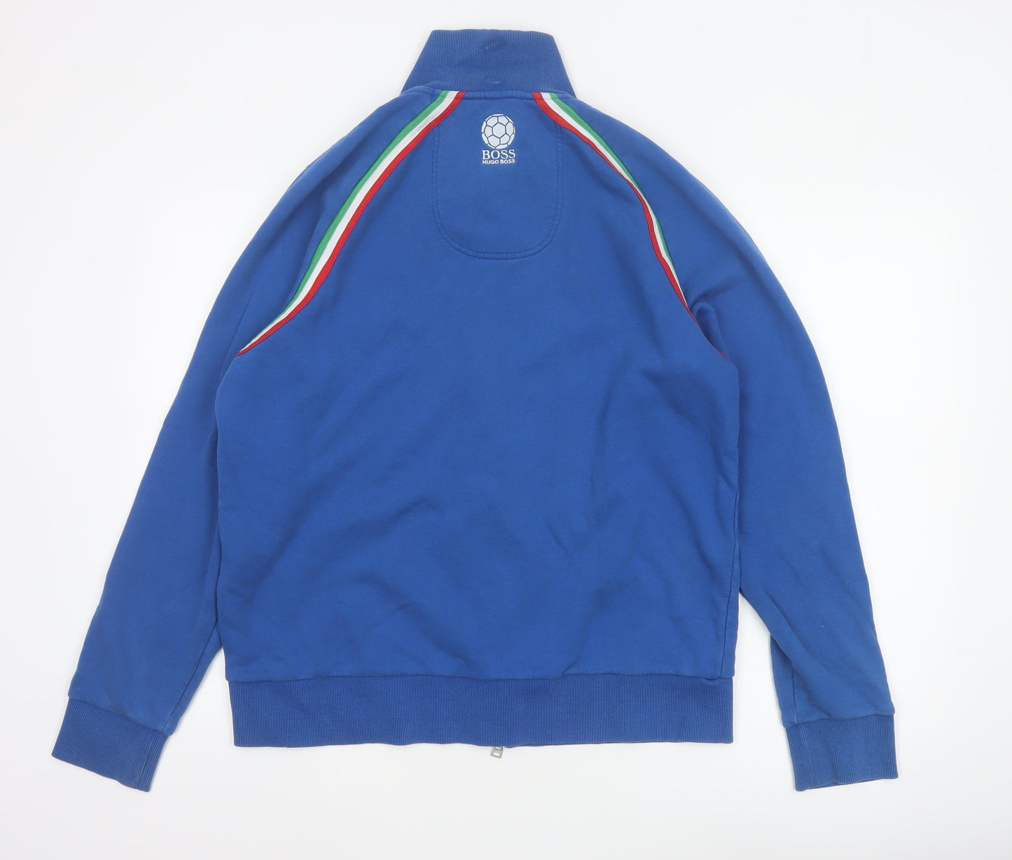 Hugo Boss Men Blue XL Full Zip Cotton Sports Jacket