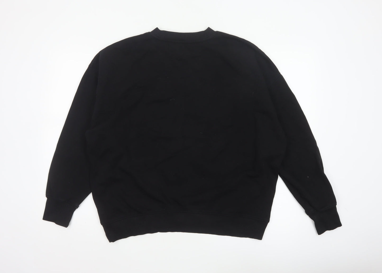 Next Womens Black Merry Sequin Christmas Sweatshirt Size 14