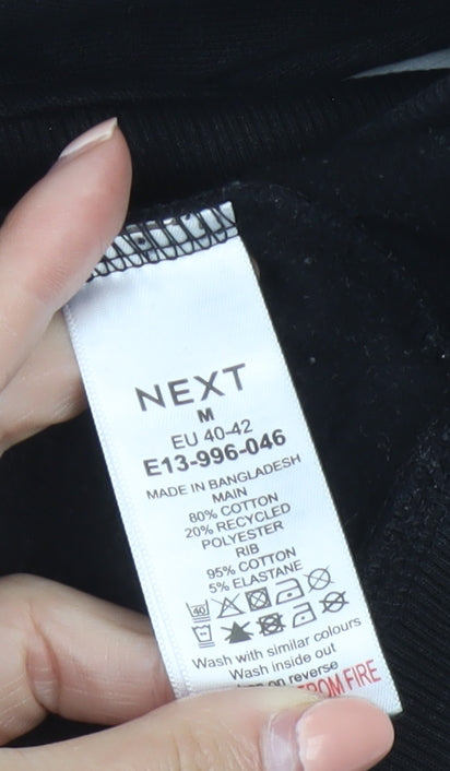Next Womens Black Merry Sequin Christmas Sweatshirt Size 14