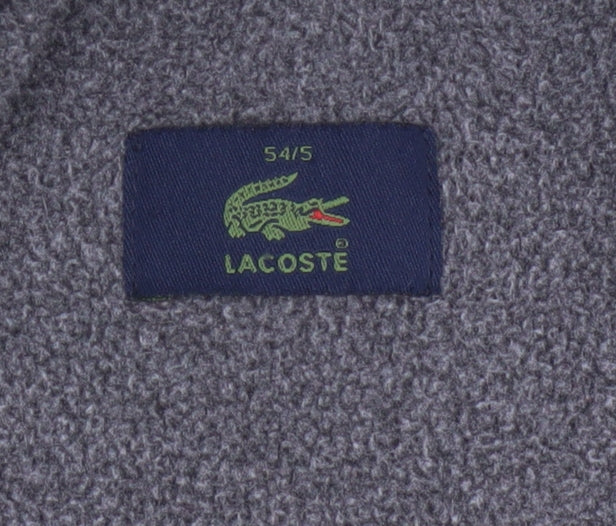 Lacoste Men’s Beige 2XL Windbreaker Jacket with Fleece Lining