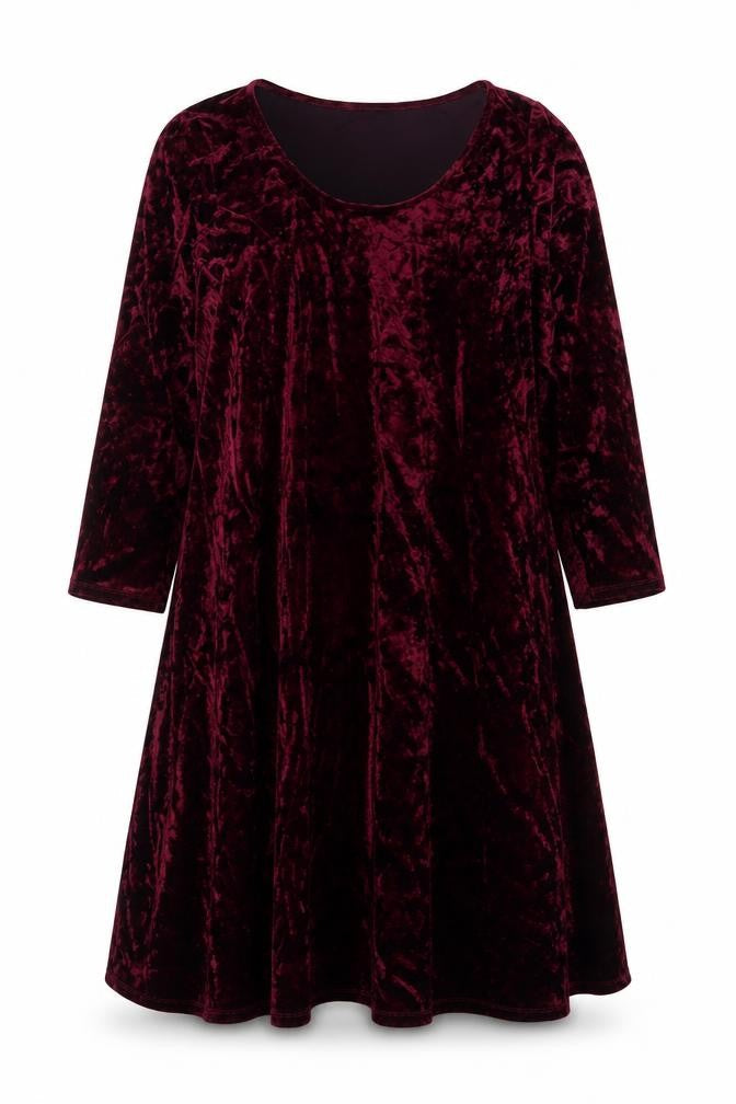 Joanna Hope Women’s Purple Velvet A-Line Dress Size 32