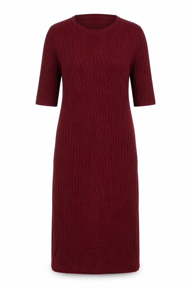 Topshop Maternity Red Knit Bodycon Midi Dress UK 16