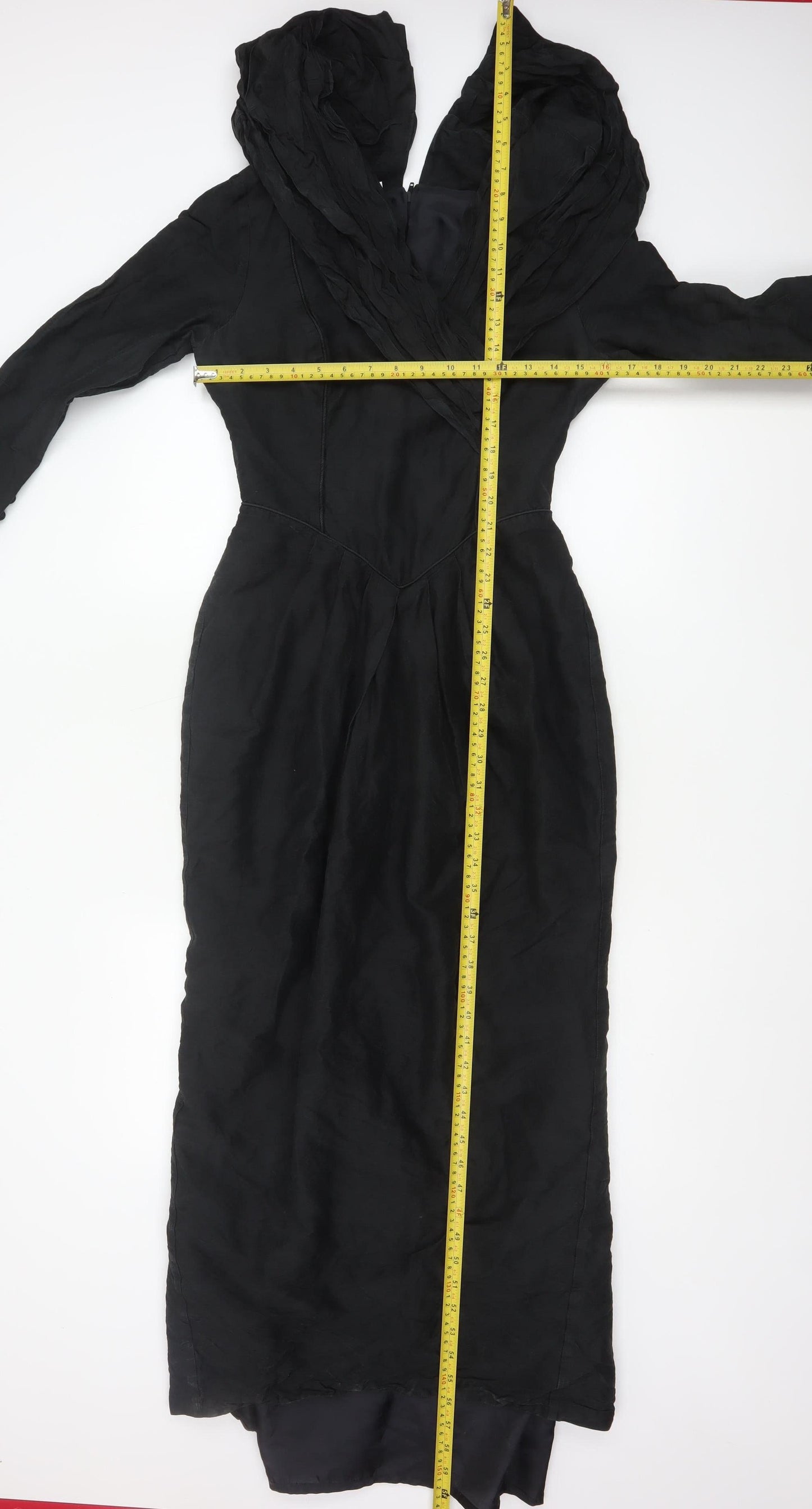 Laura Ashley Women’s Black Silk Long Formal Dress Size 10