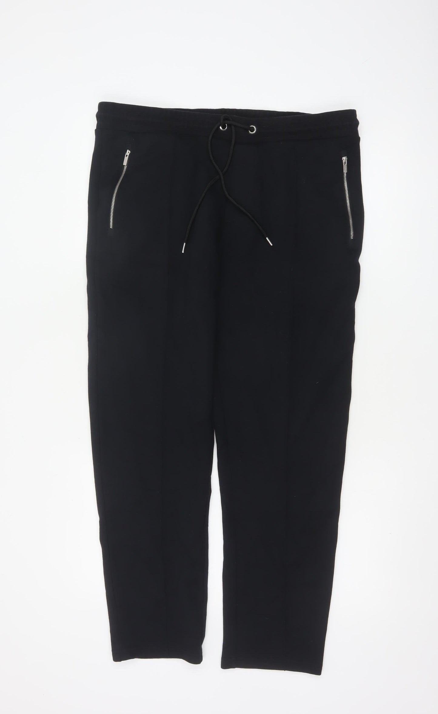 Marks and Spencer Men’s Black Jogger Trousers L Zip Pockets
