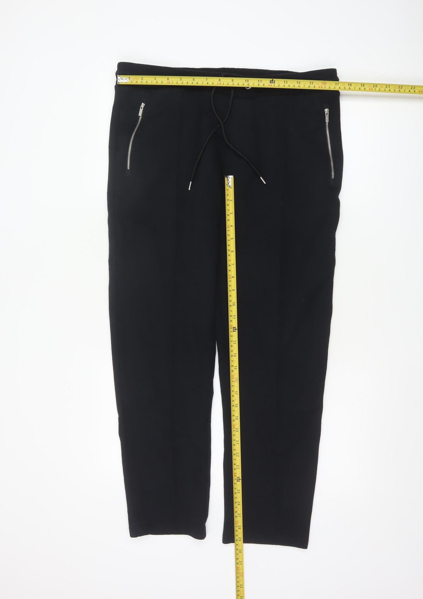 Marks and Spencer Men’s Black Jogger Trousers L Zip Pockets