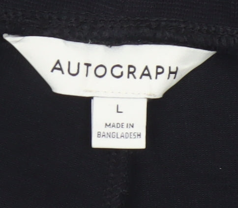 Marks and Spencer Men’s Black Jogger Trousers L Zip Pockets