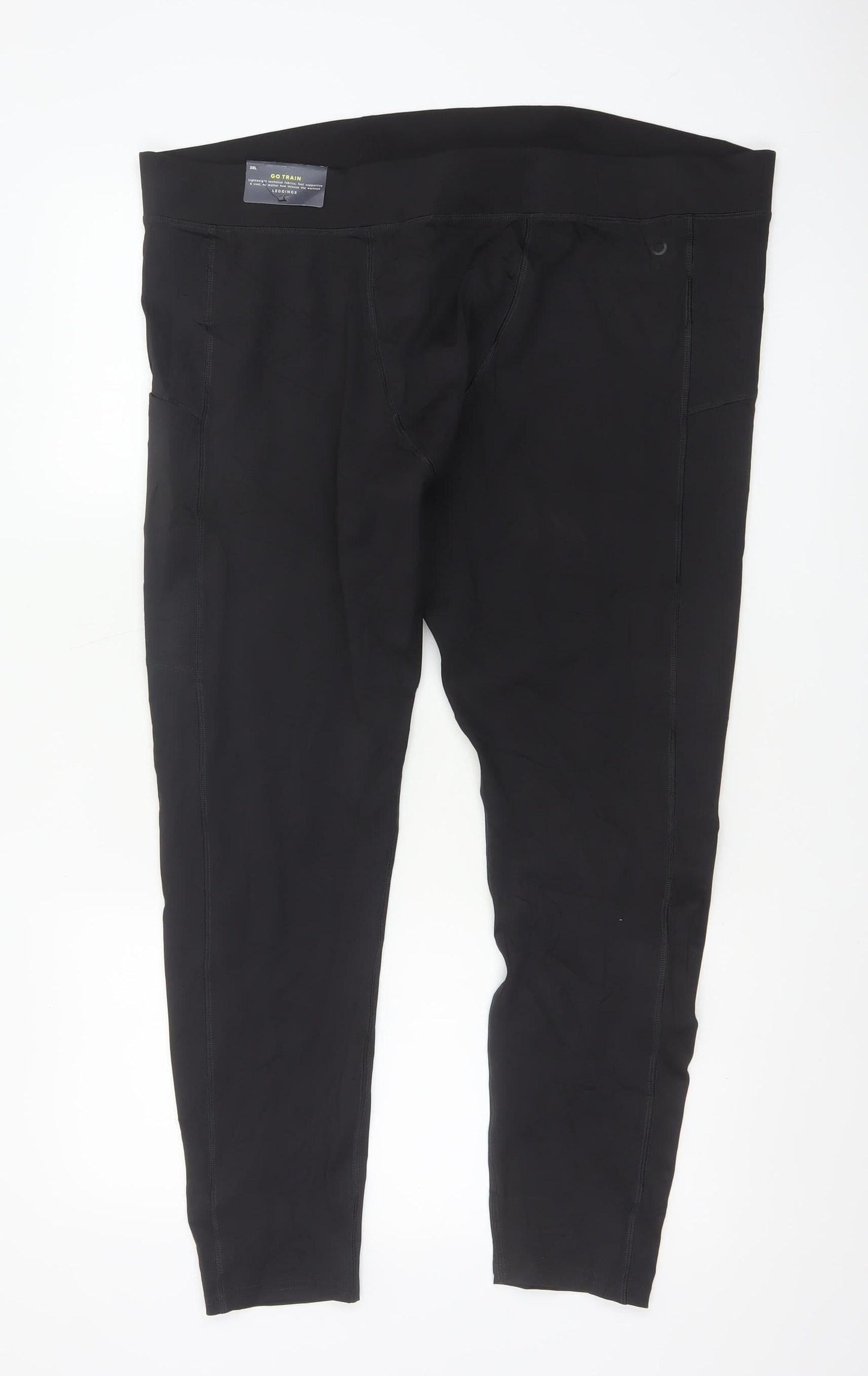 Marks and Spencer Goodmove Men's Black 3XL Running Compression Leggings