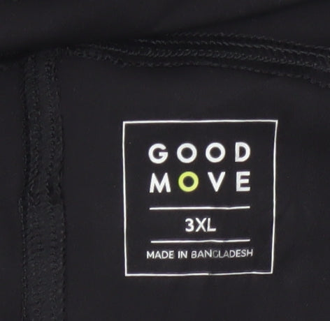 Marks and Spencer Goodmove Men's Black 3XL Running Compression Leggings