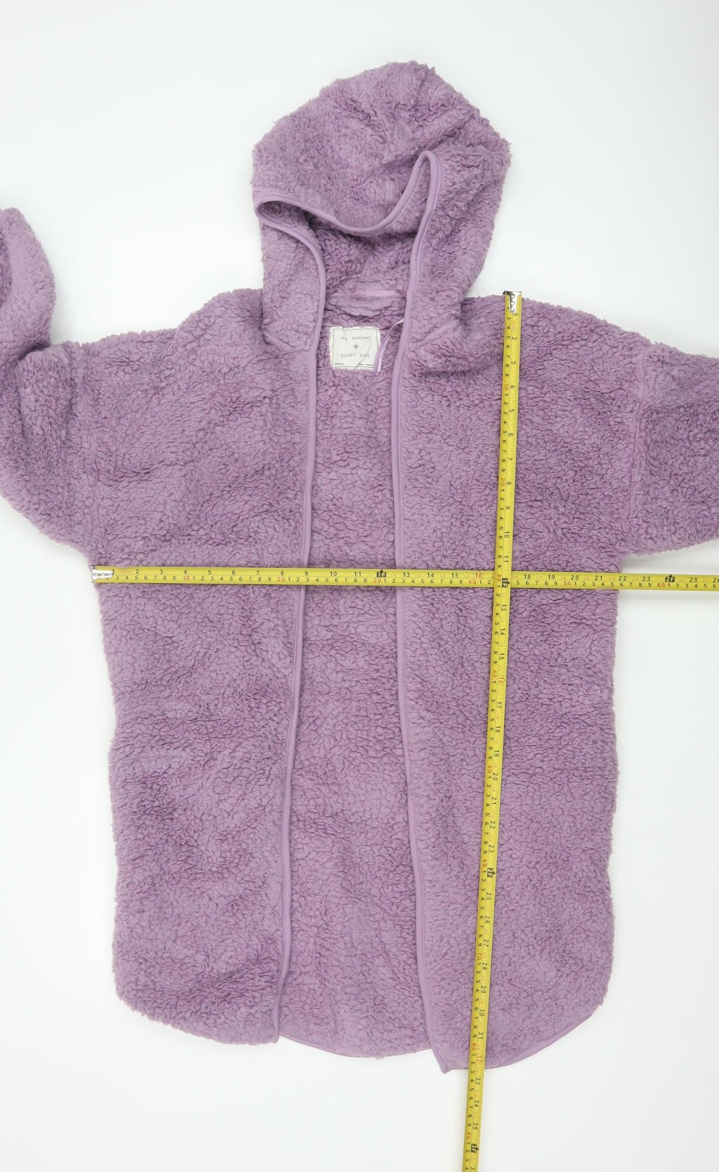 Marks and Spencer Women's Purple Fleece Hooded Robe Small