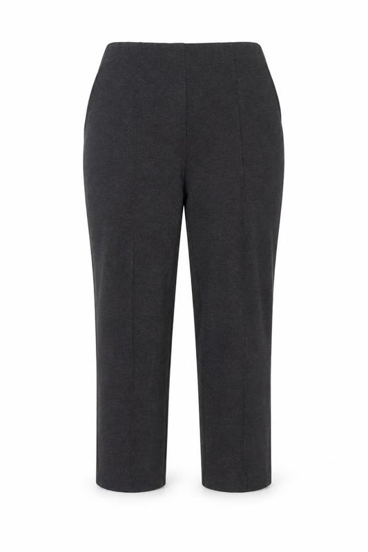 Marks and Spencer Womens Grey Straight Leg Jersey Trousers Size 14