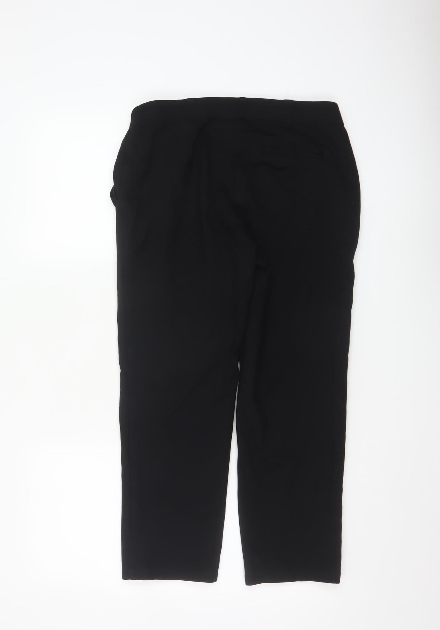 Marks and Spencer Womens Black Slim Fit Petite Trousers Size 12