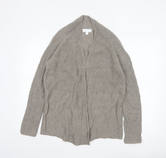 The White Company Women’s Beige Chunky-Knit Cardigan Size 10