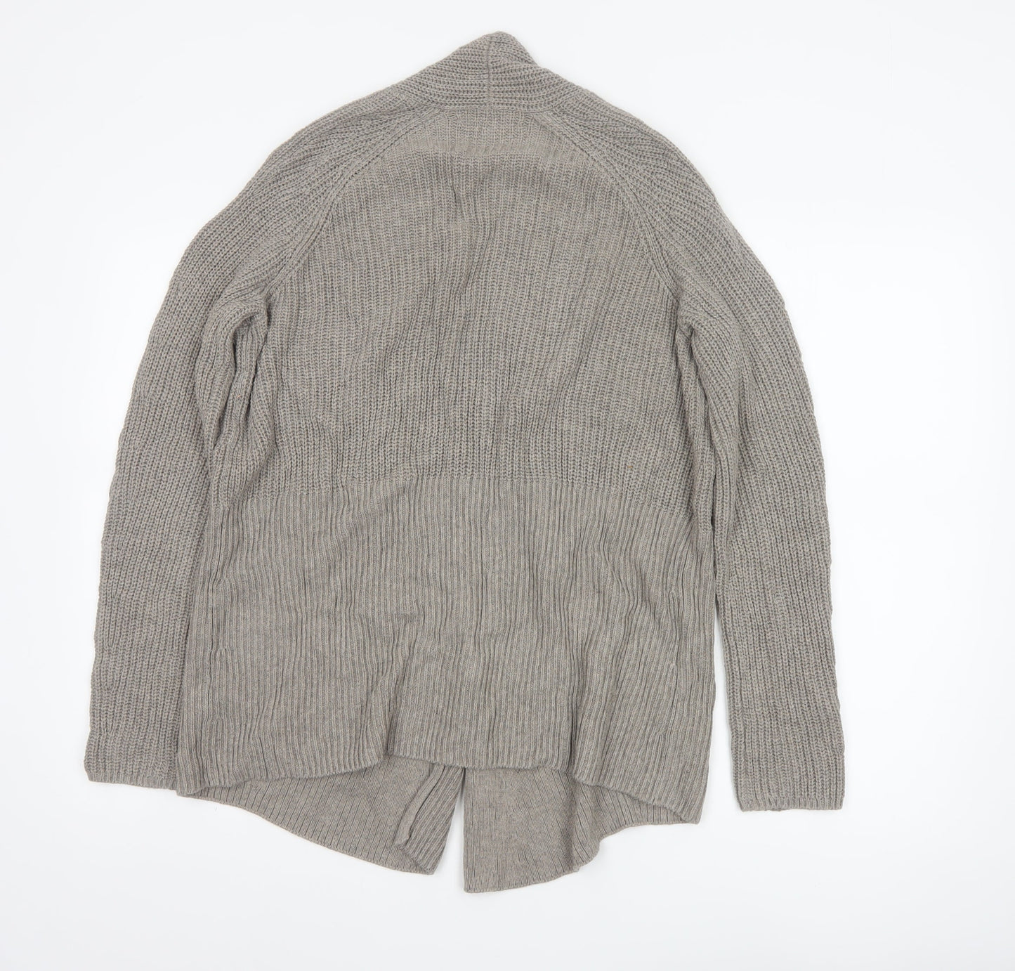 The White Company Women’s Beige Chunky-Knit Cardigan Size 10