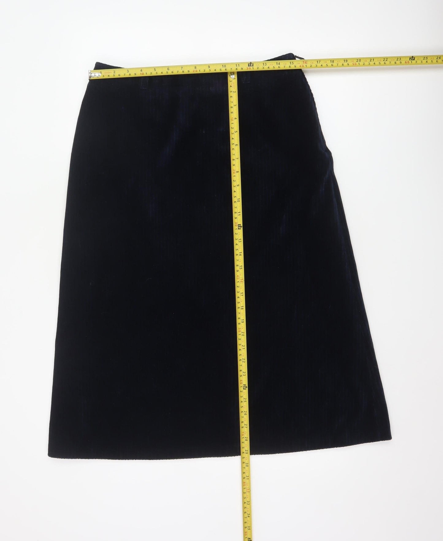 Lapidus of Sweden Women's Black Corduroy A-Line Skirt Size 16