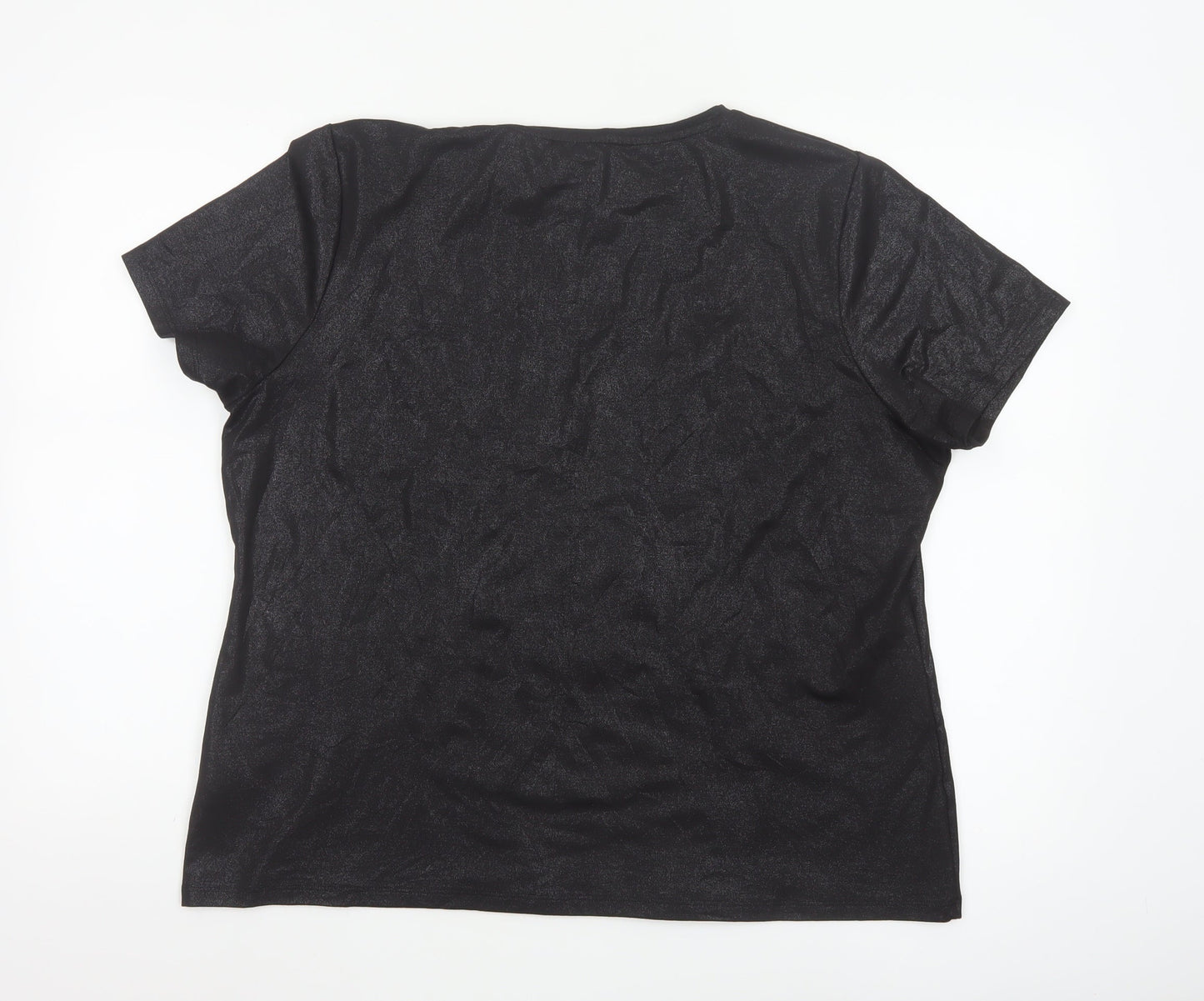 Marks and Spencer Women’s Black Short Sleeve Basic T-Shirt Size 18