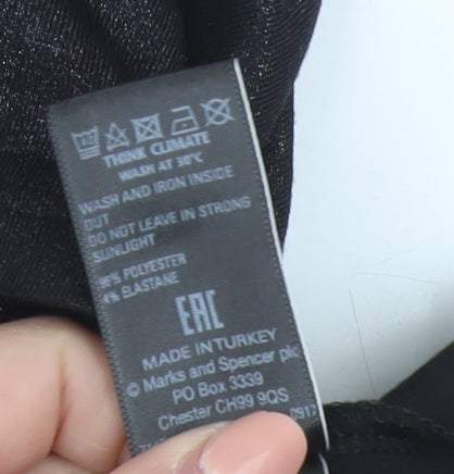 Marks and Spencer Women’s Black Short Sleeve Basic T-Shirt Size 18