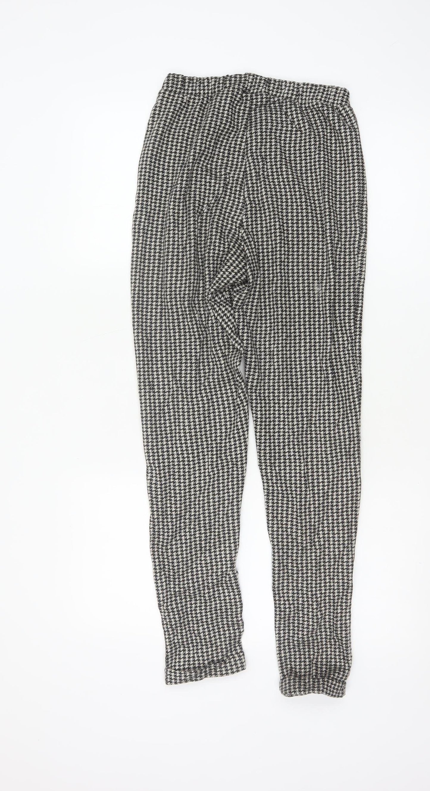Hollister Women's Black Houndstooth Knit Leggings XS Slim Fit