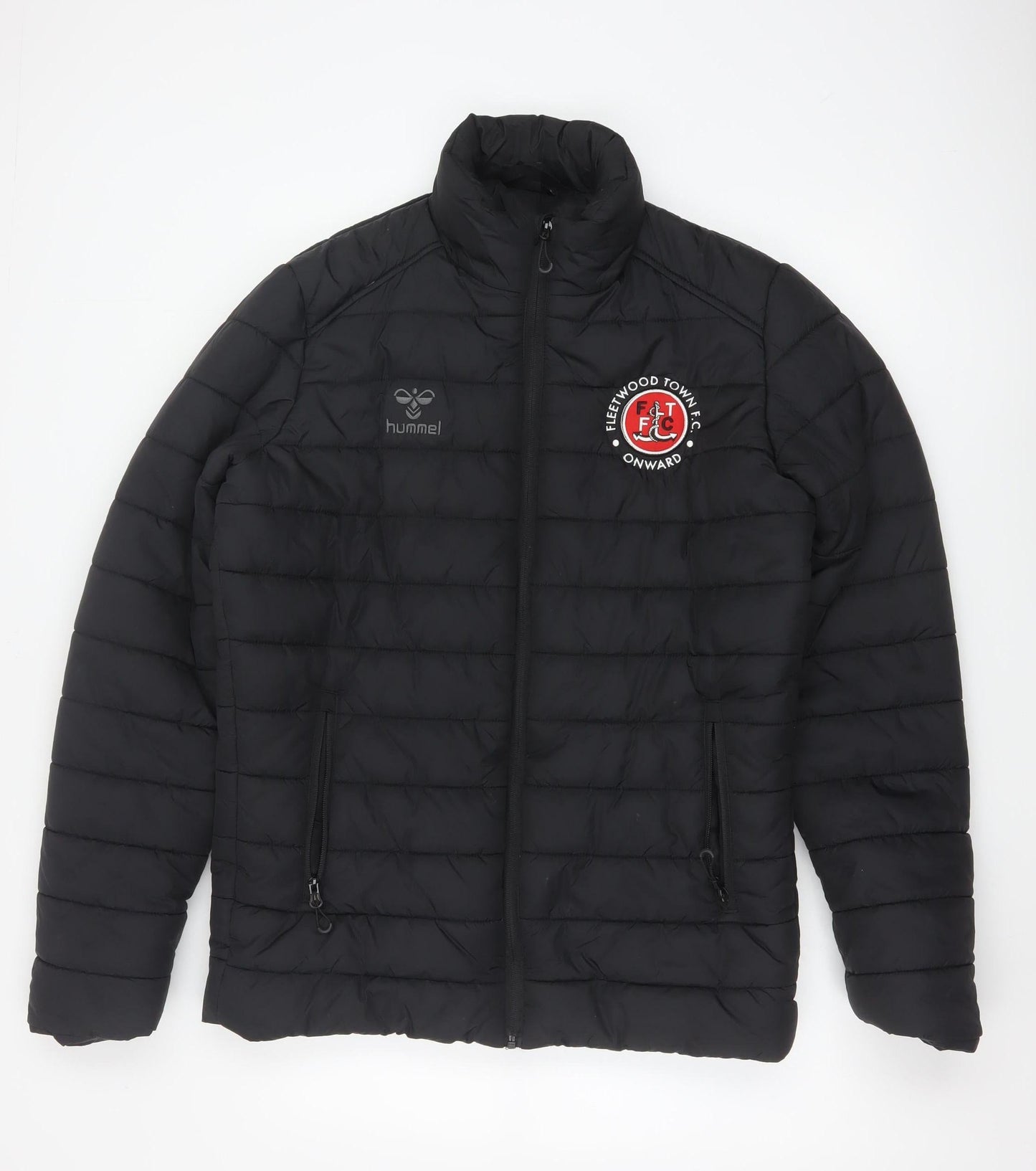 Hummel Mens Black Puffer Jacket Medium Fleetwood Town FC