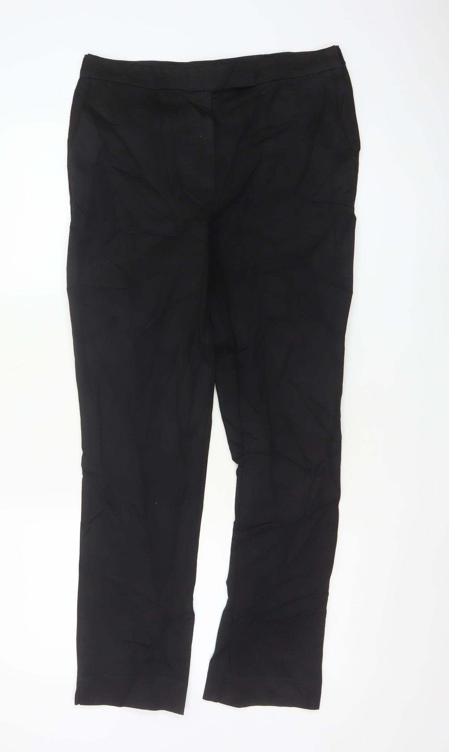 Marks and Spencer Women's Black Slim Trousers Size 12 Long