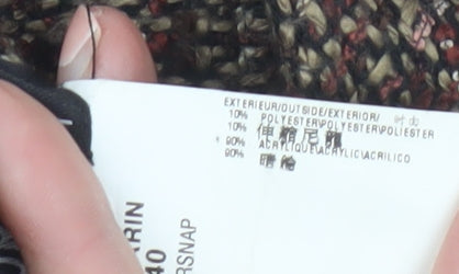 Morgan de Toi Women’s Brown Tweed Wrap Skirt Size 12