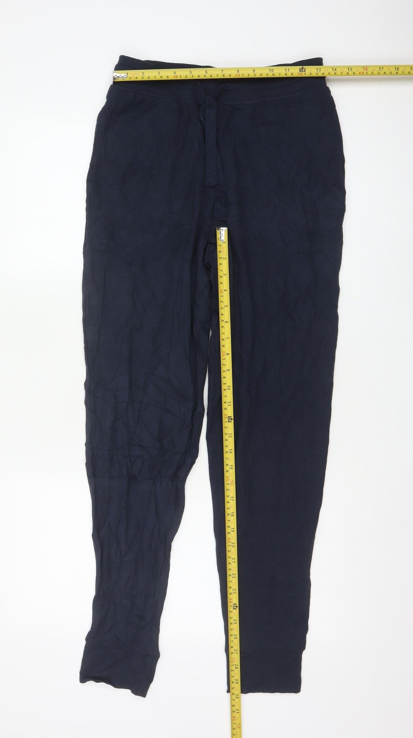 Marks and Spencer Men's Blue Small Pyjama Pants Lightweight Loungewear