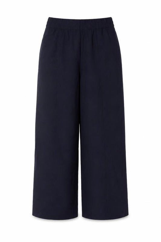 Marks and Spencer Women's Blue Size 10 Wide-Leg Stretch Trousers