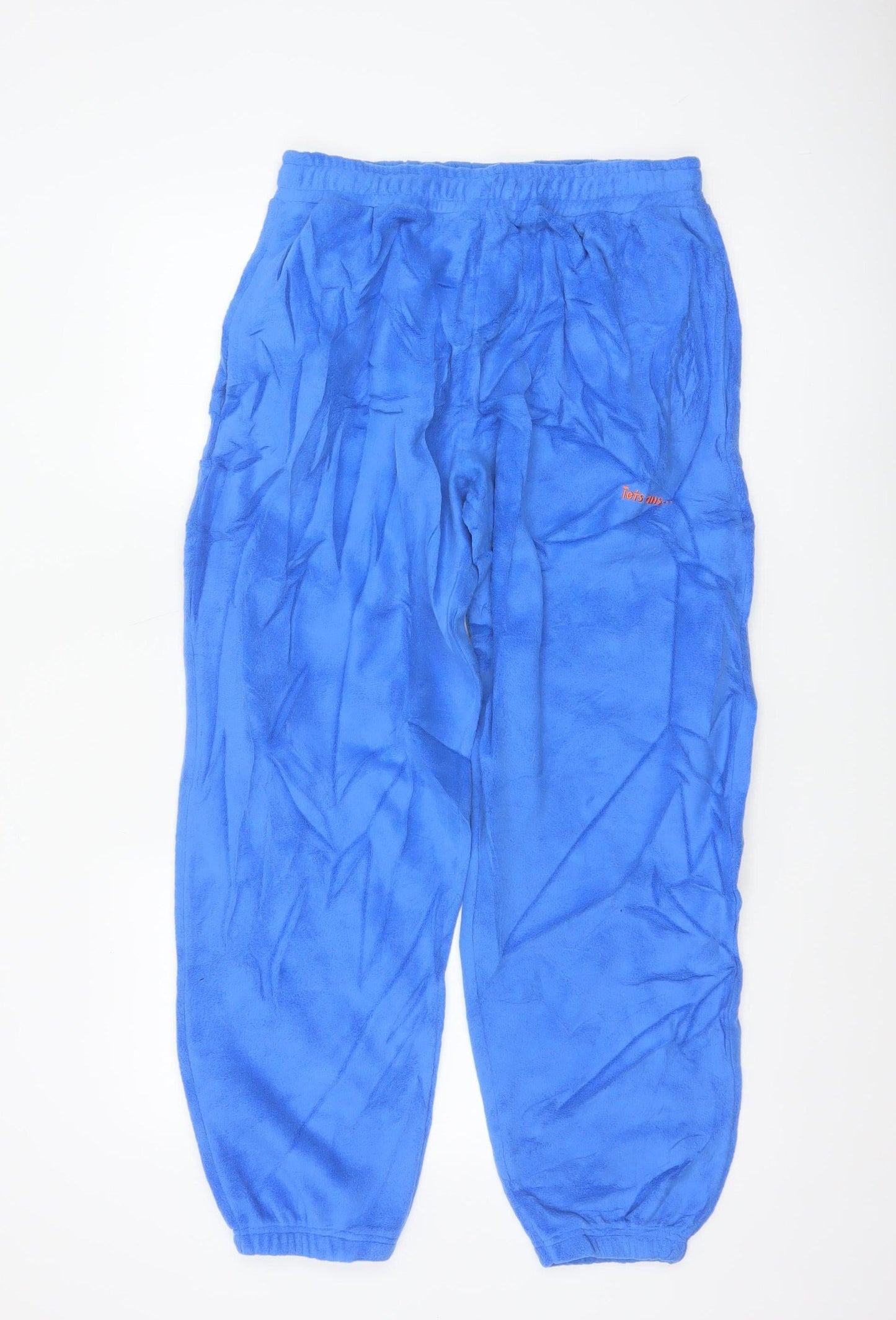 iets frans Women’s Blue Fleece Jogger Trousers Size M