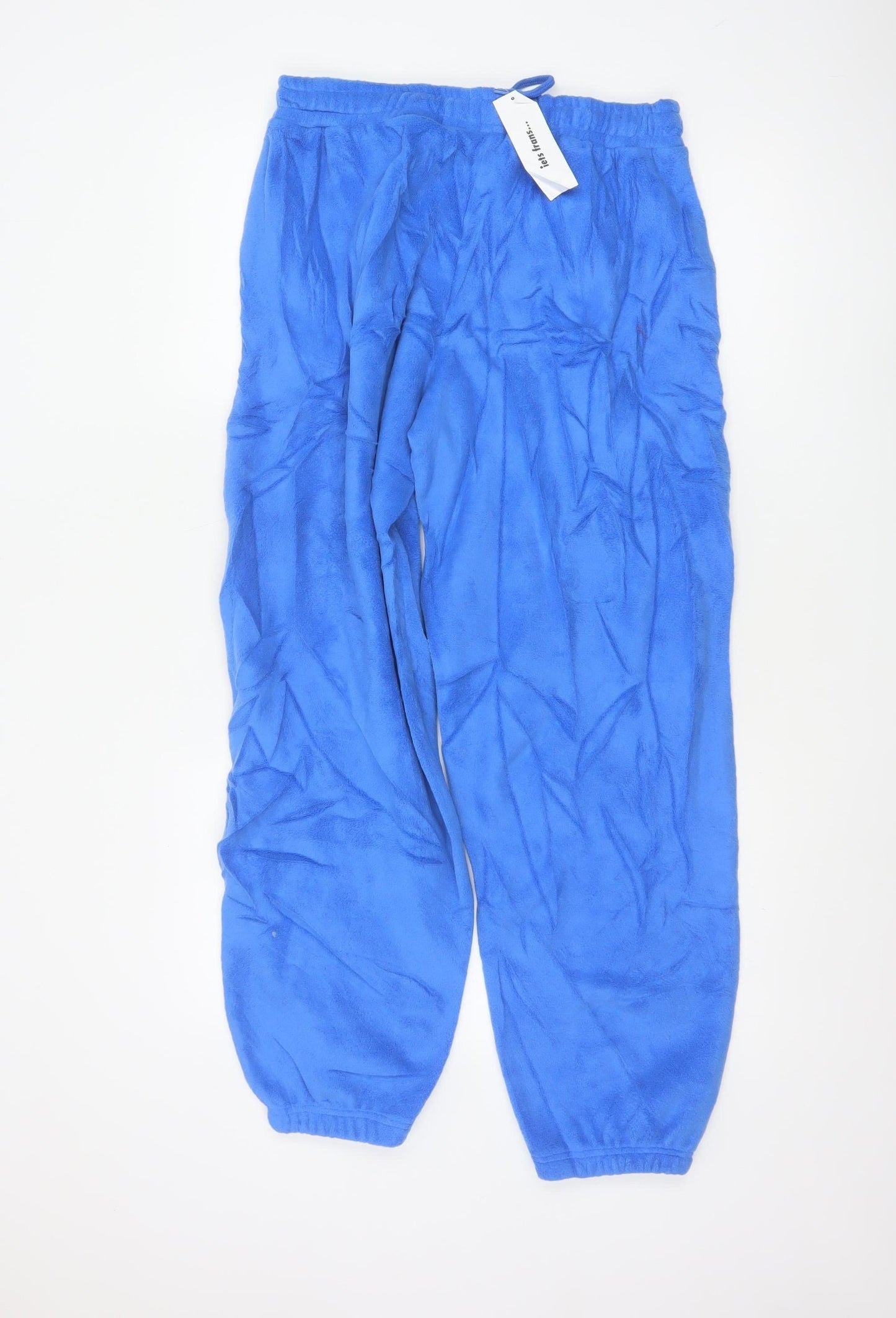 iets frans Women’s Blue Fleece Jogger Trousers Size M