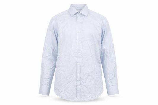Marks & Spencer Men's Blue Regular Fit Luxury Cotton Dress Shirt 14.5”