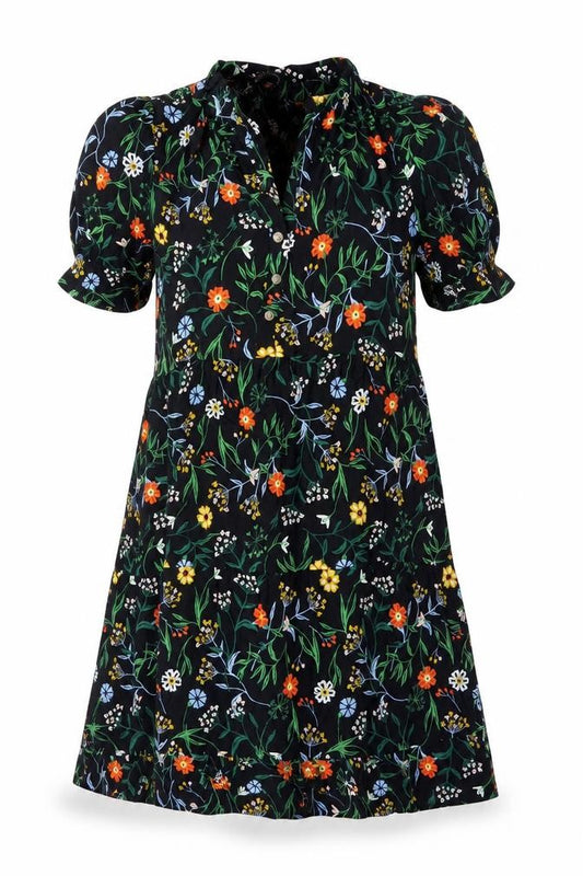 Marks and Spencer Women's Petite Floral Midi A-Line Dress Size 8